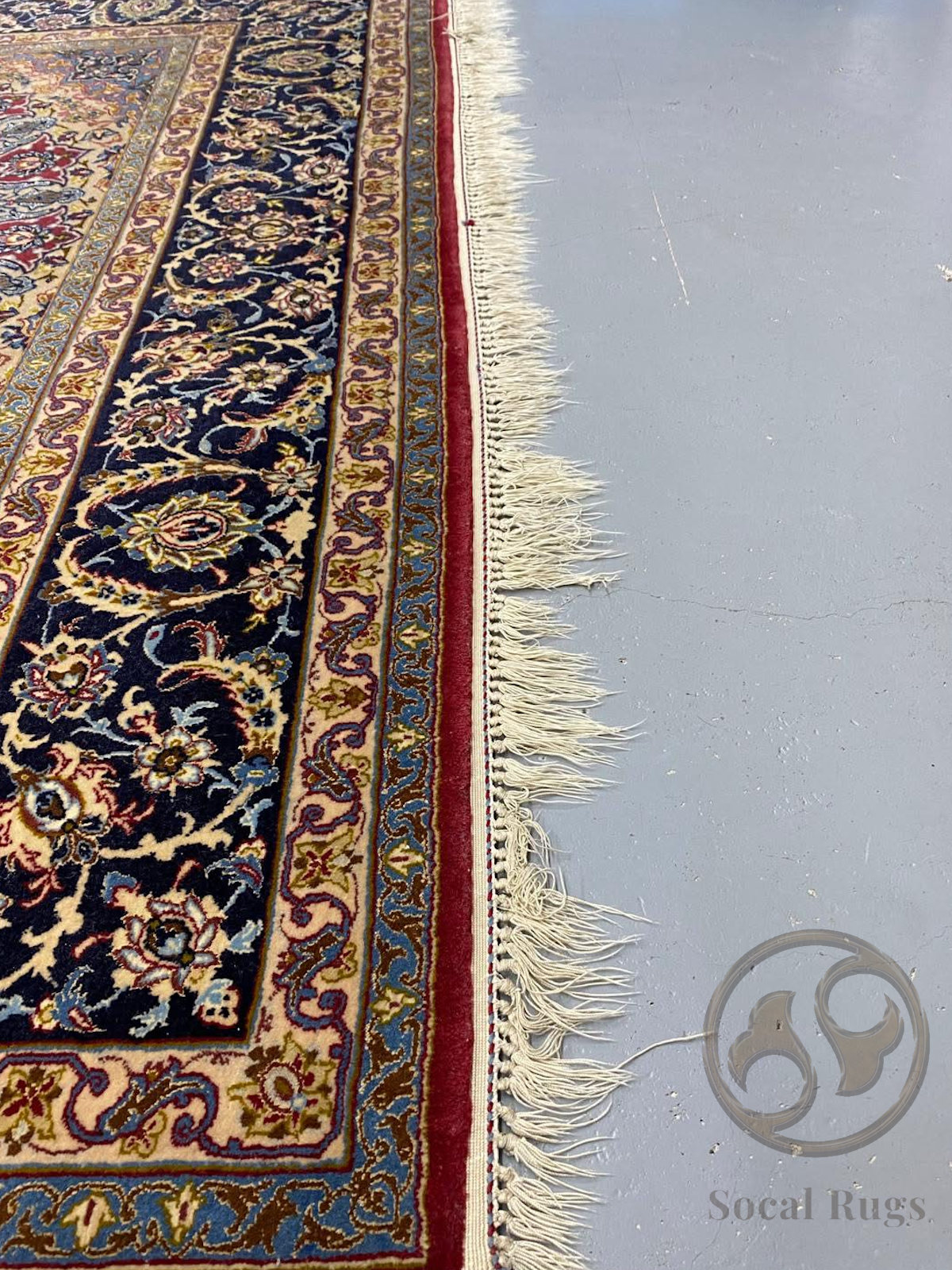 Damaged Fringe Before Restoration